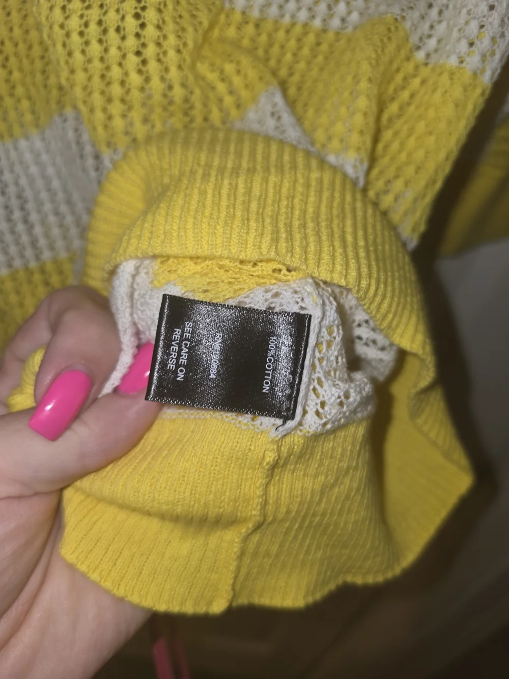 Torrid Yellow and White Striped Sweater - Women's Lightweight Knit Size 0 12 14